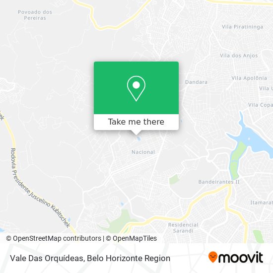 Vale Das Orquídeas map