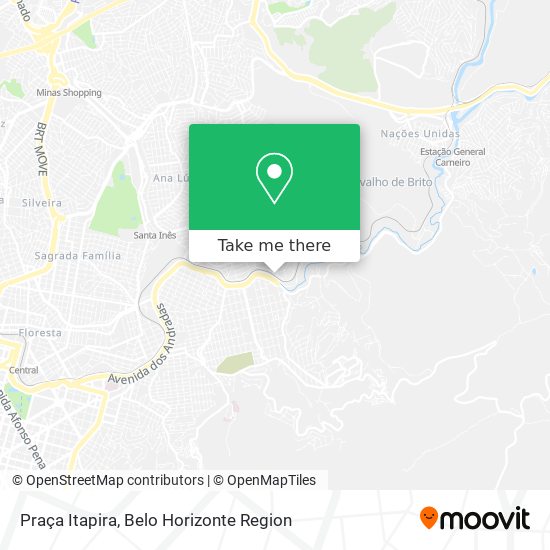 Praça Itapira map