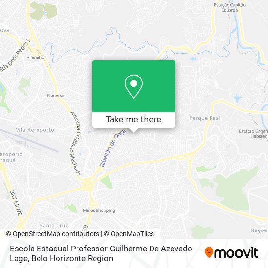 Mapa Escola Estadual Professor Guilherme De Azevedo Lage