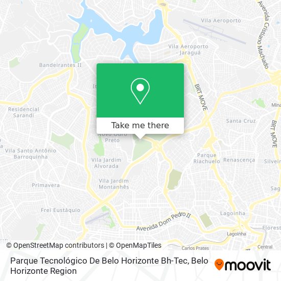 Parque Tecnológico De Belo Horizonte Bh-Tec map