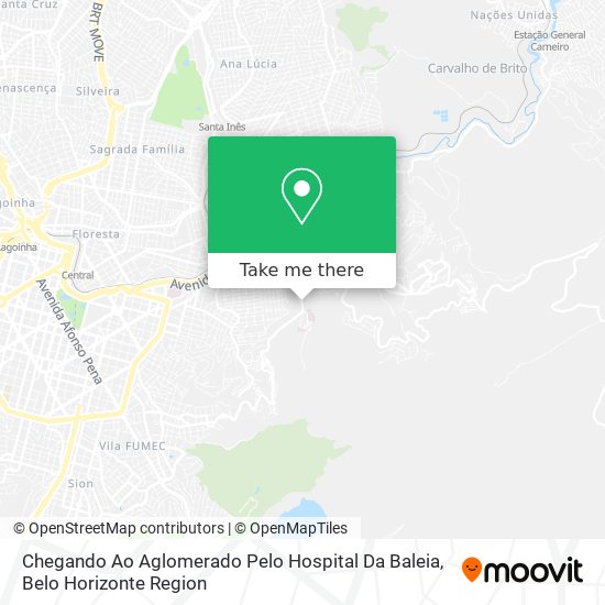Chegando Ao Aglomerado Pelo Hospital Da Baleia map