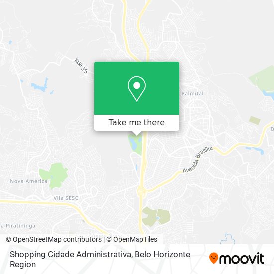 Shopping Cidade Administrativa map