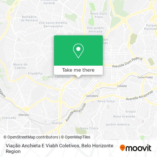 Viação Anchieta E Viabh Coletivos map