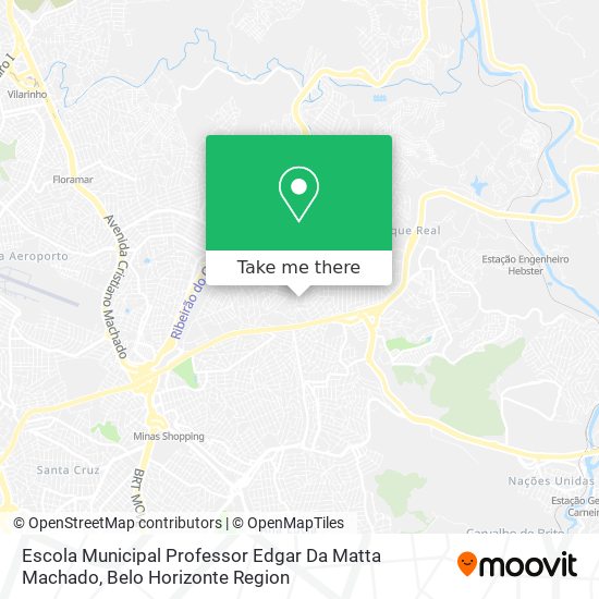 Mapa Escola Municipal Professor Edgar Da Matta Machado