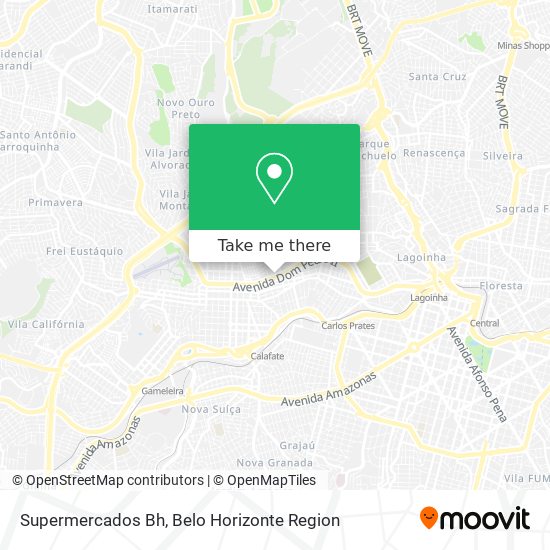 Mapa Supermercados Bh