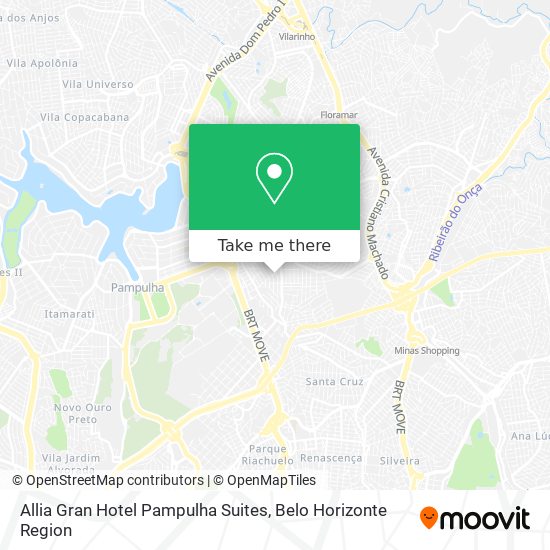 Allia Gran Hotel Pampulha Suites map