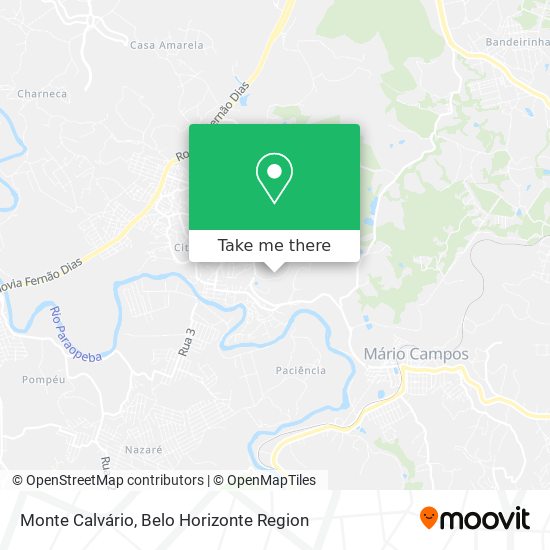 Monte Calvário map