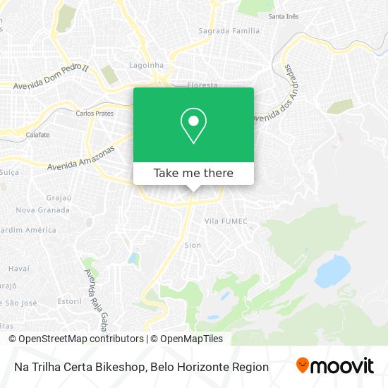 Na Trilha Certa Bikeshop map