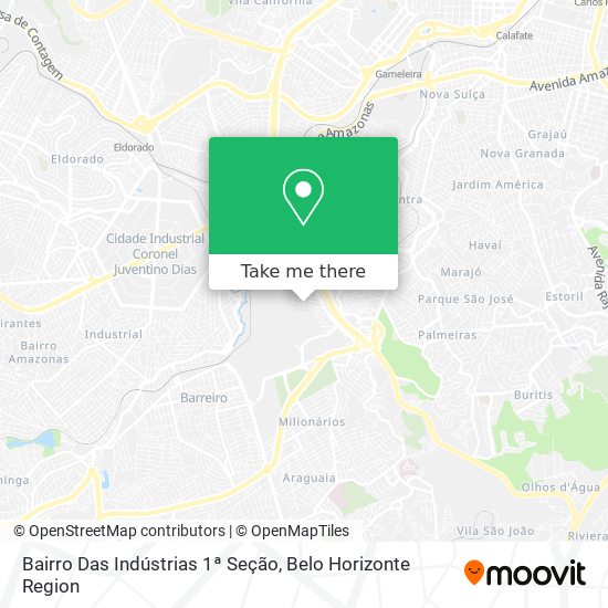 Mapa Bairro Das Indústrias 1ª Seção