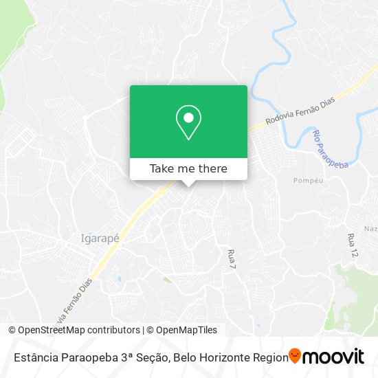 Estância Paraopeba 3ª Seção map