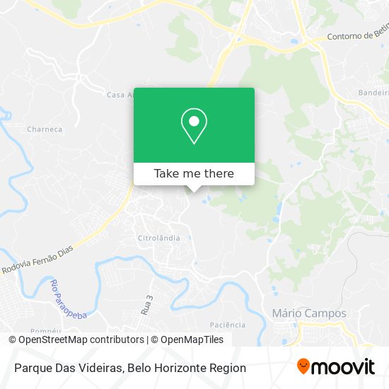 Parque Das Videiras map