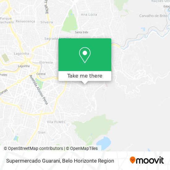 Supermercado Guarani map