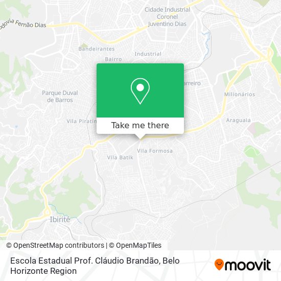 Escola Estadual Prof. Cláudio Brandão map