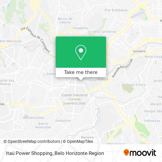 Mapa Itaú Power Shopping