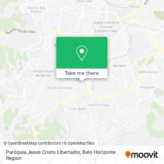 Mapa Paróquia Jesus Cristo Libertador