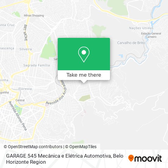 GARAGE 545 Mecânica e Elétrica Automotiva map