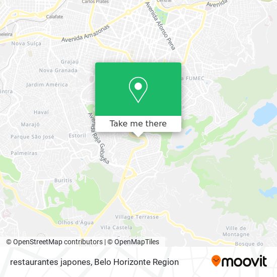restaurantes japones map