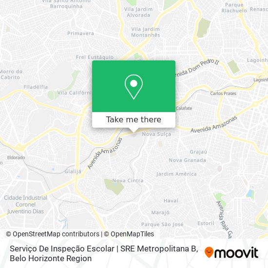 Mapa Serviço De Inspeção Escolar | SRE Metropolitana B