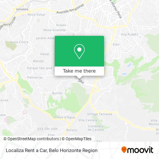 Localiza Rent a Car map