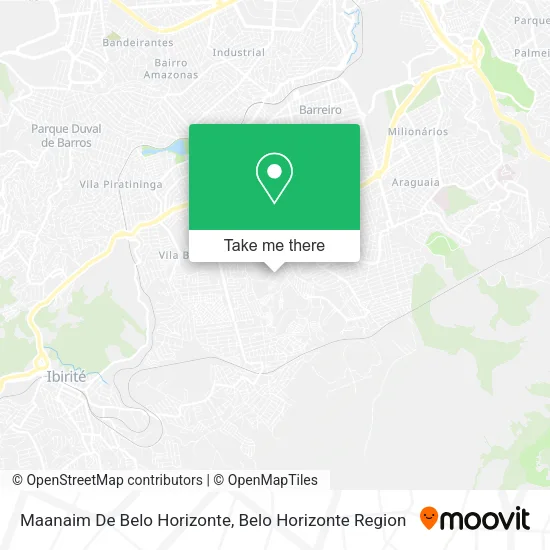 Maanaim De Belo Horizonte map