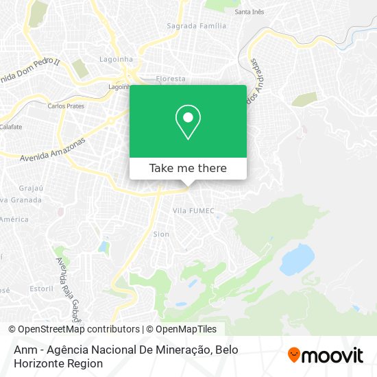 Anm - Agência Nacional De Mineração map