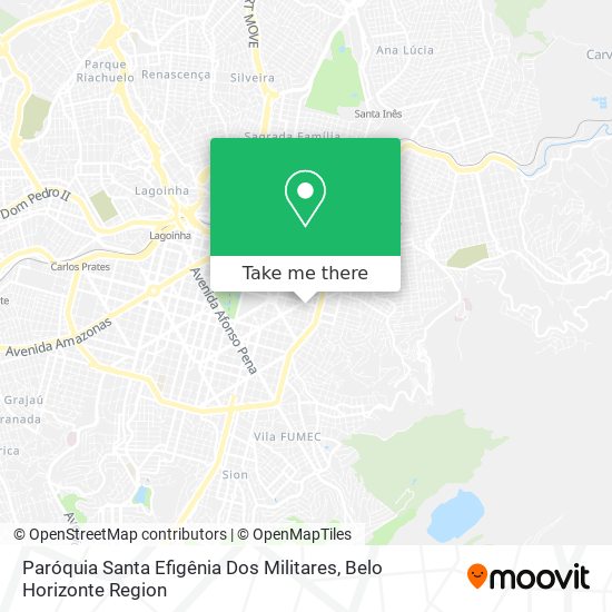 Paróquia Santa Efigênia Dos Militares map