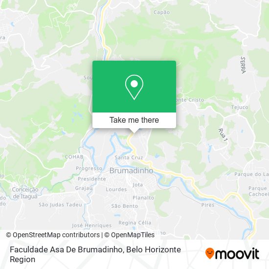 Faculdade Asa De Brumadinho map