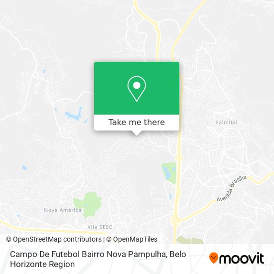Campo De Futebol Bairro Nova Pampulha map