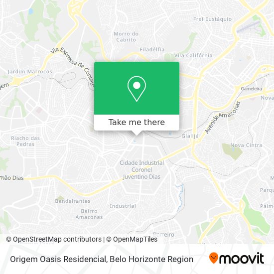 Origem Oasis Residencial map