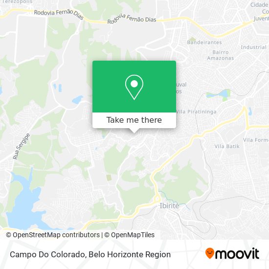 Campo Do Colorado map