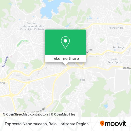Expresso Nepomuceno map