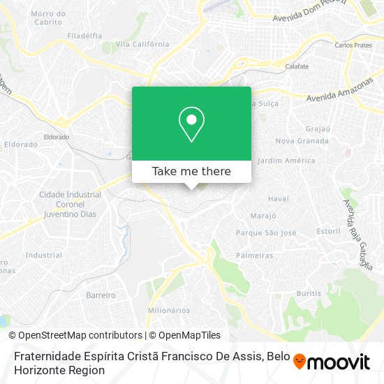 Fraternidade Espírita Cristã Francisco De Assis map