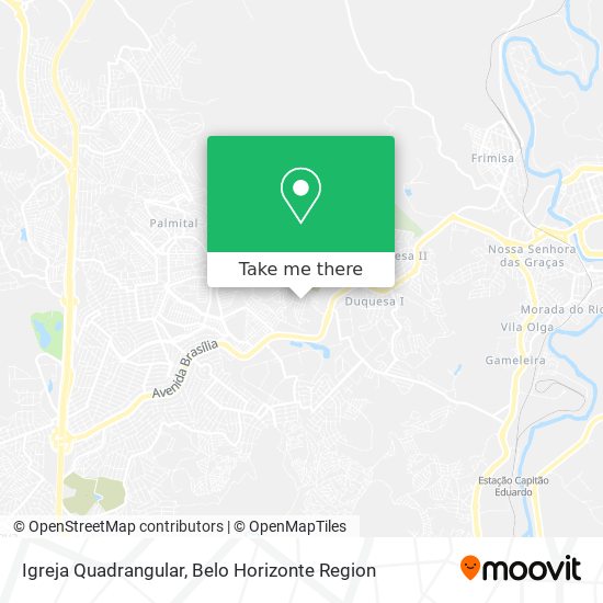 Igreja Quadrangular map