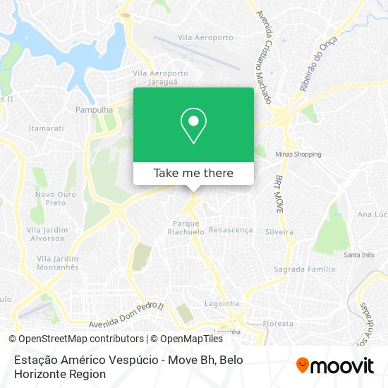 Estação Américo Vespúcio - Move Bh map