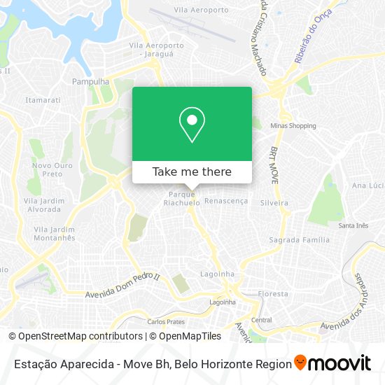Estação Aparecida - Move Bh map