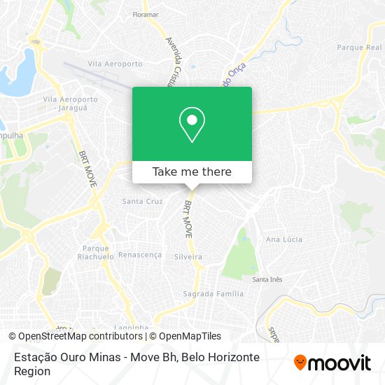 Estação Ouro Minas - Move Bh map