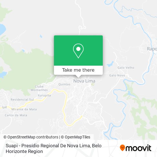Suapi - Presídio Regional De Nova Lima map