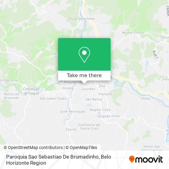 Paroquia Sao Sebastiao De Brumadinho map