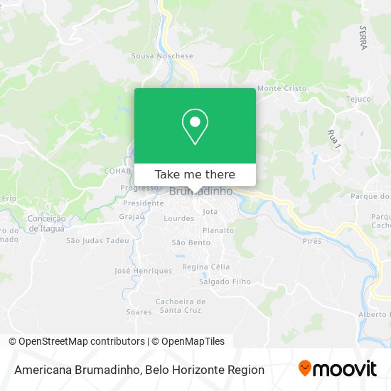 Americana Brumadinho map