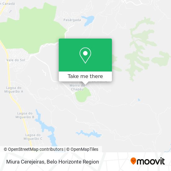 Miura Cerejeiras map