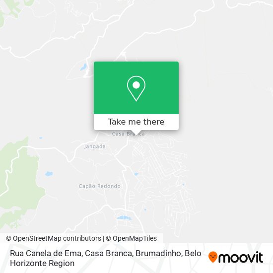 Rua Canela de Ema, Casa Branca, Brumadinho map
