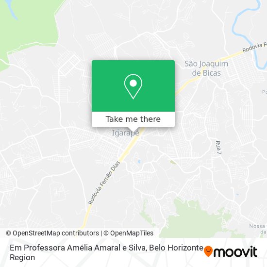 Em Professora Amélia Amaral e Silva map