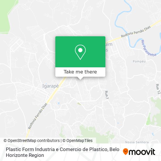 Plastic Form Industria e Comercio de Plastico map