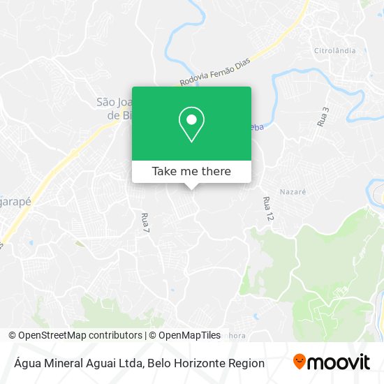 Água Mineral Aguai Ltda map