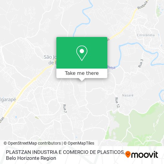 PLASTZAN INDUSTRIA E COMERCIO DE PLASTICOS map