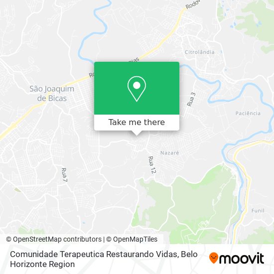 Comunidade Terapeutica Restaurando Vidas map