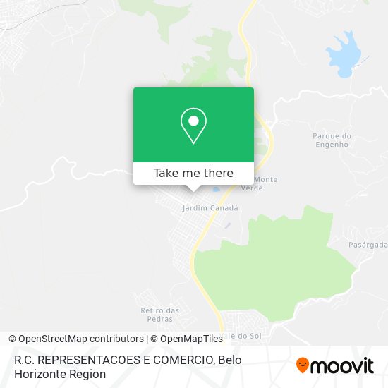 R.C. REPRESENTACOES E COMERCIO map
