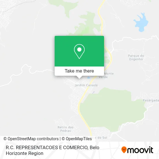 R.C. REPRESENTACOES E COMERCIO map