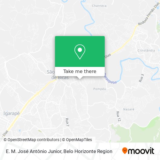 E. M. José Antônio Junior map