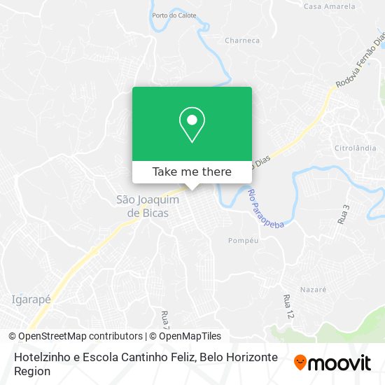 Hotelzinho e Escola Cantinho Feliz map